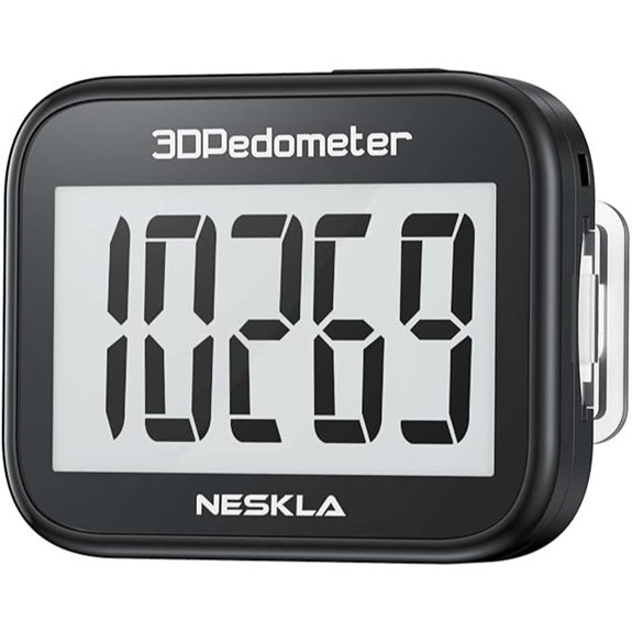 3D Step Counter Pedometer with Digital Display