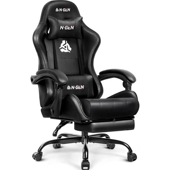 N-GEN Gaming Chair with Footrest & Lumbar Support