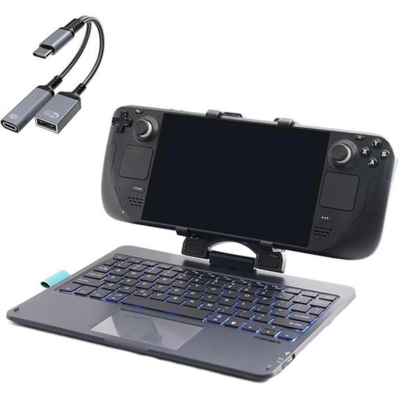 DeckTop Keyboard & Trackpad for Steam Deck & ROG Ally
