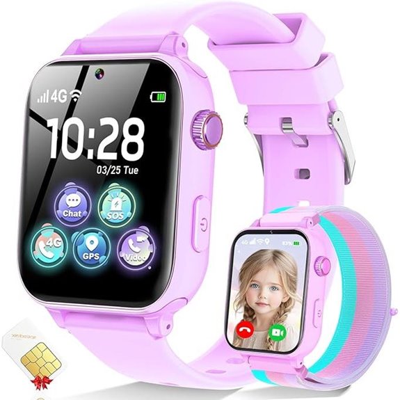 Kids 4G Smart Watch with GPS Voice Chat & SOS