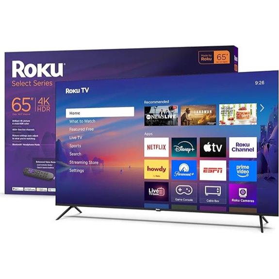 Roku 65-Inch 4K HDR Smart TV with Voice Remote