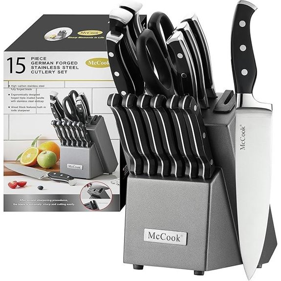 McCook German Stainless Steel Kitchen Knife Set