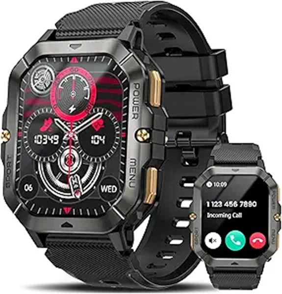 military men s smartwatch with fitness