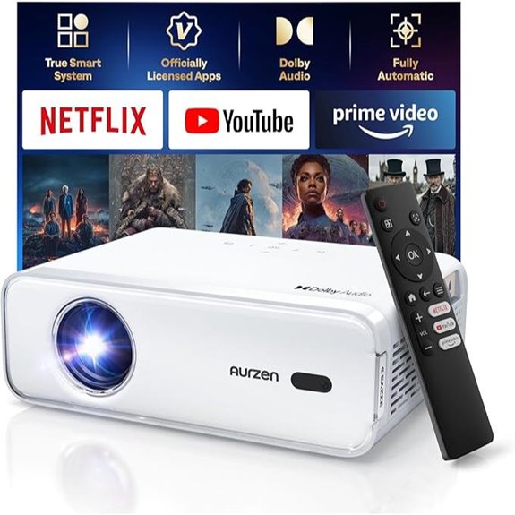 Aurzen EAZZE D1 Smart Portable 1080P Projector