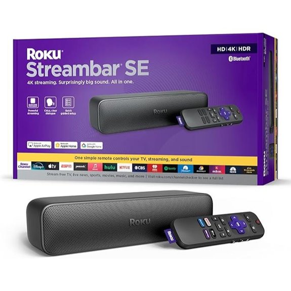 Roku Streambar SE TV Soundbar with 4K Streaming