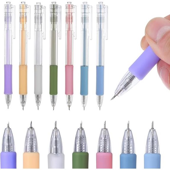 7 Pcs Craft Utility Knives with Retractable Blades