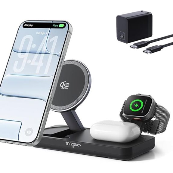 THREEKEY 3-in-1 MagSafe Wireless Charging Station