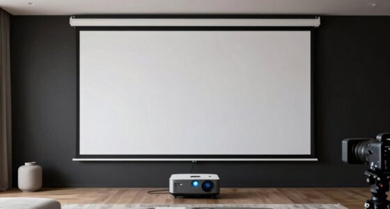 top fixed frame projector screens