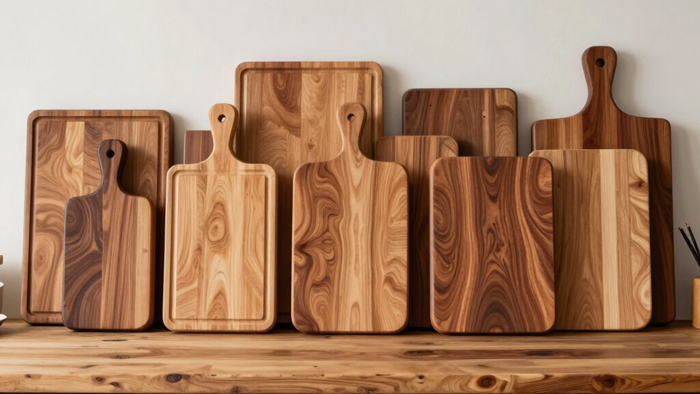 top wooden knife boards