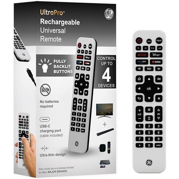 GE Universal Backlit Remote for Smart TVs