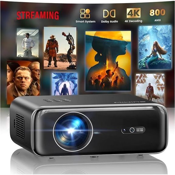 Upgraded P62 Pro 4K WiFi Bluetooth Outdoor Projector