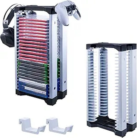 Game Storage & Controller Organizer Tower