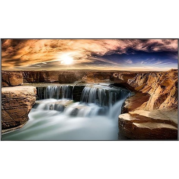 ALR Fixed Wall Projector Screen for Movies and Games