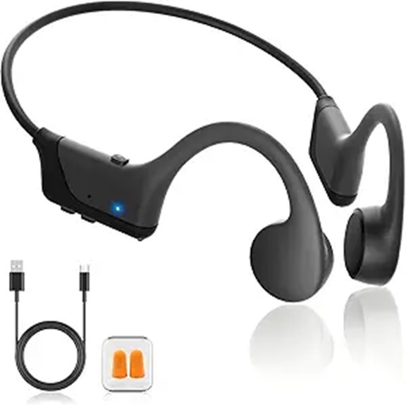 Bluetooth Bone Conduction Headphones with Waterproof Design