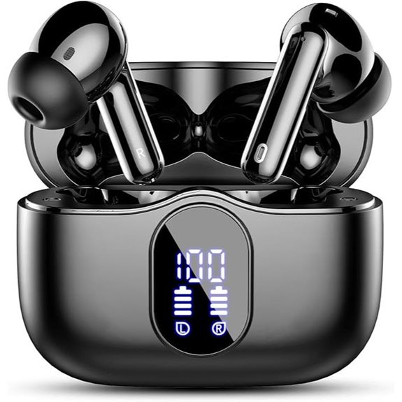 Wireless Bluetooth Earbuds with Noise Cancelling Microphone