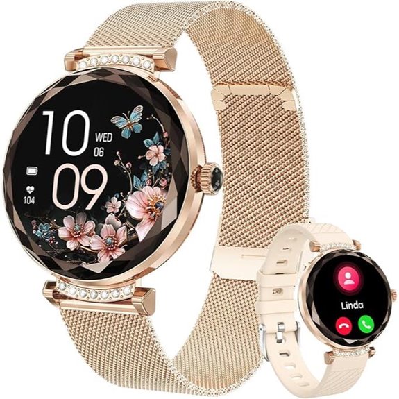 Smartwatch for Women with Heart Rate & Waterproof
