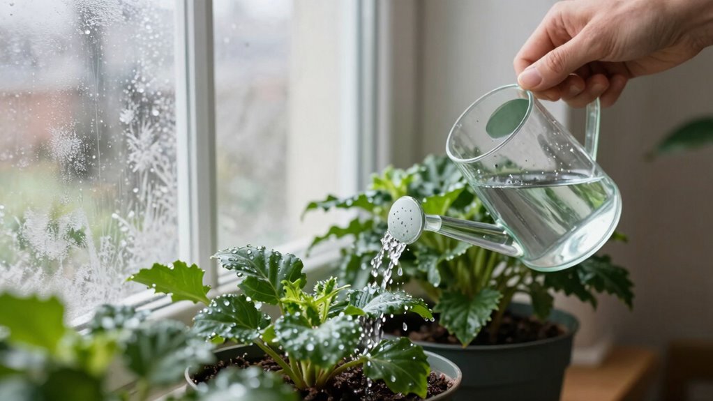 adjust watering for winter