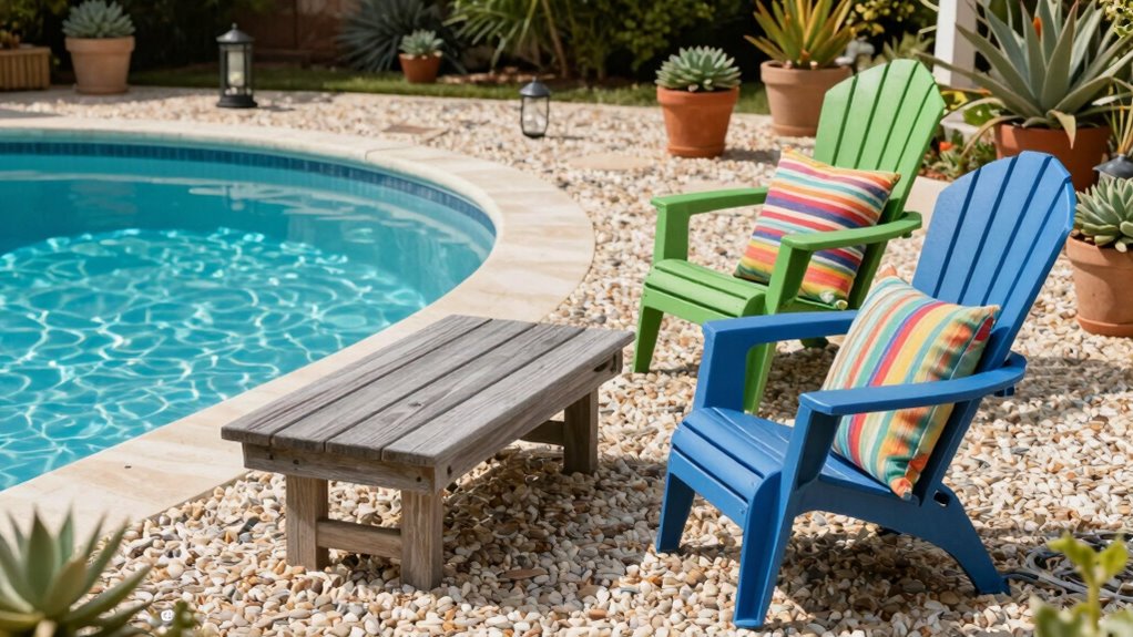 affordable stylish poolside decor