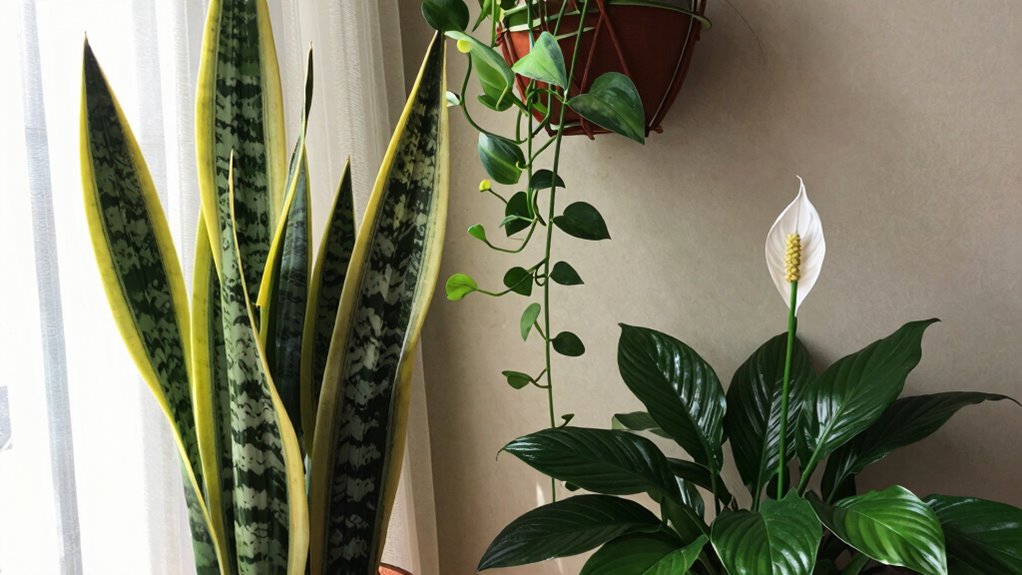 air purifying easy care plants
