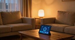 automated calming evening lighting