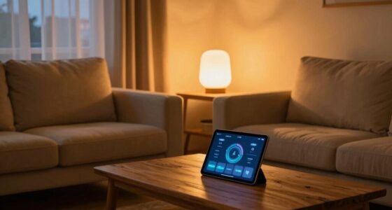 automated calming evening lighting