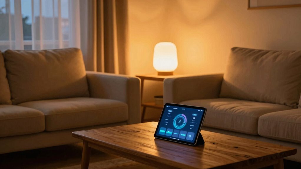 automated calming evening lighting