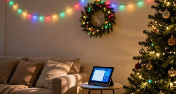 automated indoor holiday lighting