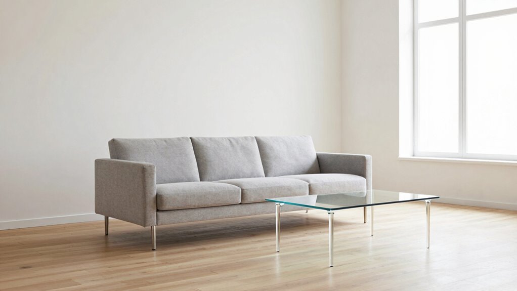 avoid bulky heavy furniture