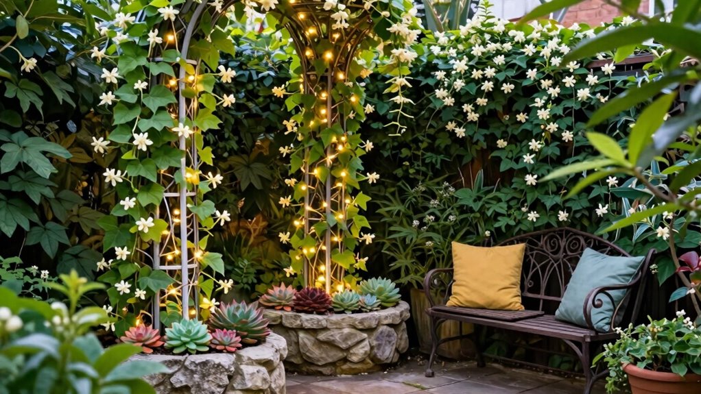 bold colorful garden accents