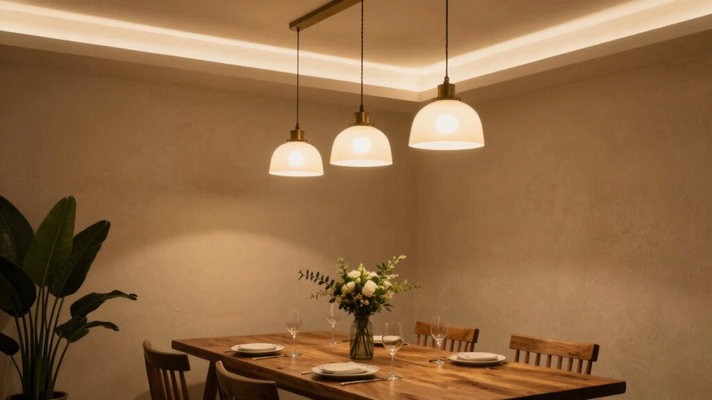 choose lighting to enhance ambiance