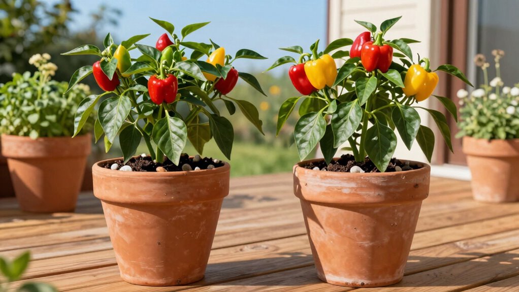 choose well draining nutrient rich containers