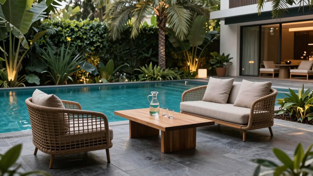 comfortable stylish outdoor seating