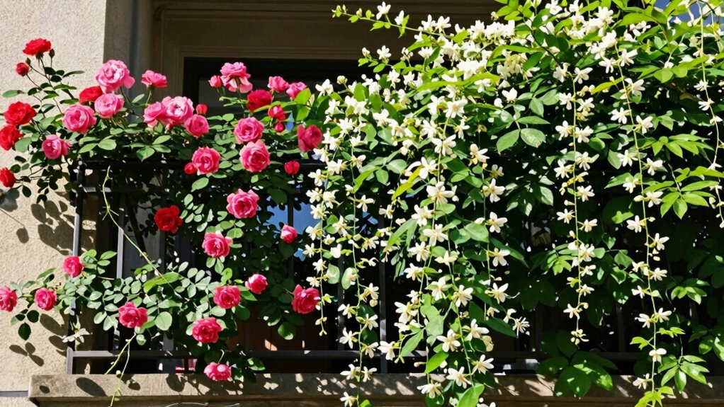 compact flowering climbing plants
