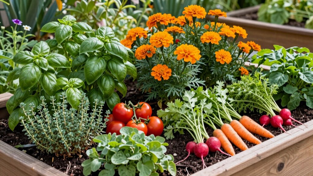companion planting promotes healthy growth