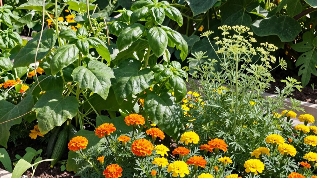 companion vegetables for cucumbers