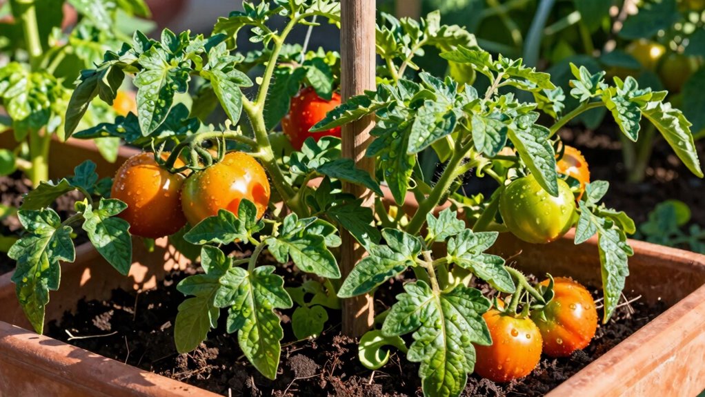 container grown tomato cultivation