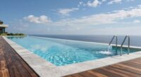 contemporary infinity pool materials