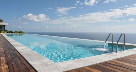 contemporary infinity pool materials