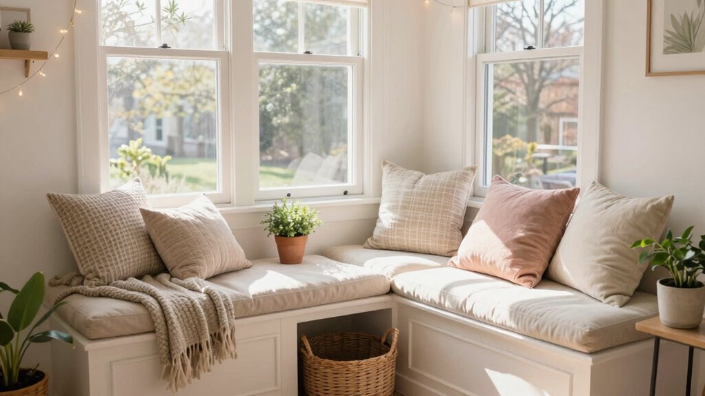 cozy personalized window nook