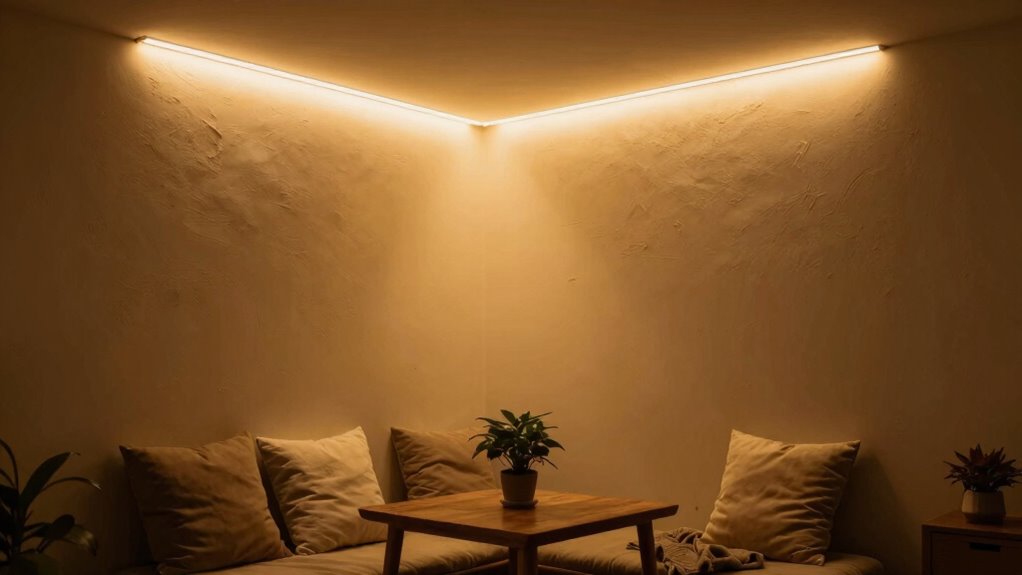 create bright corner lighting