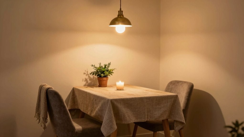 create cozy dining ambiance