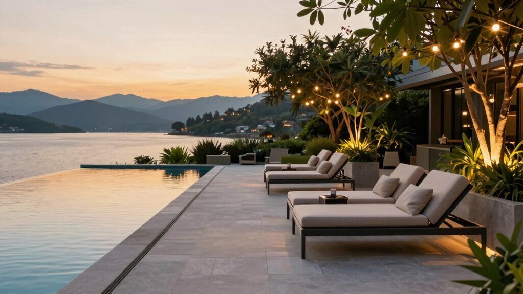 create inviting poolside loungers