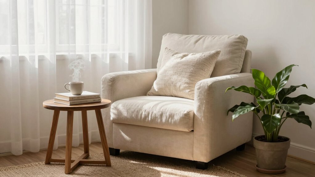 create quiet reading sanctuary