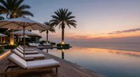 create relaxing poolside space