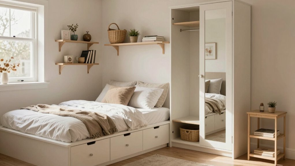 creative small room storage