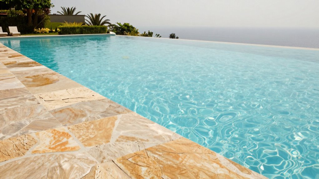 durable safe pool edge materials