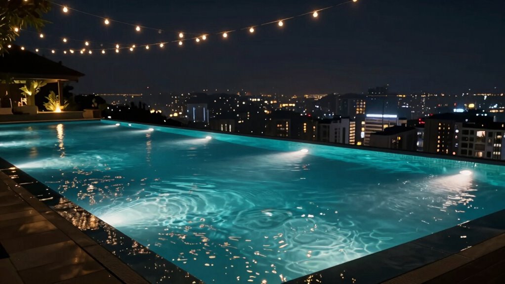 dynamic layered pool lighting