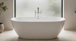 elegant centerpiece bathroom fixture