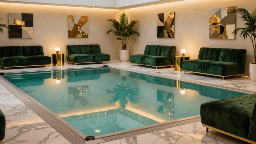 elegant luxurious pool room decor