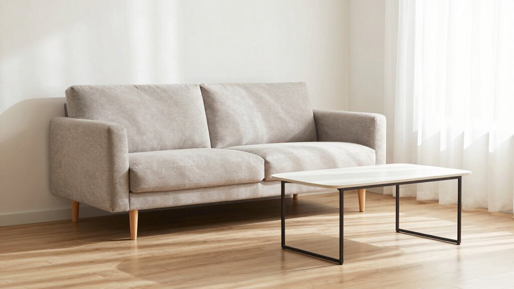elevate furniture for spaciousness
